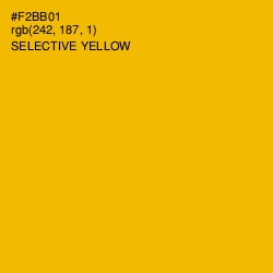 #F2BB01 - Selective Yellow Color Image