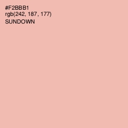 #F2BBB1 - Sundown Color Image