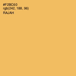 #F2BC60 - Rajah Color Image
