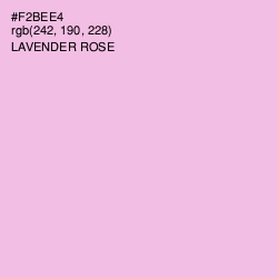 #F2BEE4 - Lavender Rose Color Image