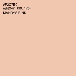 #F2C7B0 - Mandys Pink Color Image