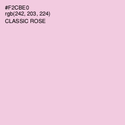 #F2CBE0 - Classic Rose Color Image