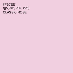 #F2CEE1 - Classic Rose Color Image
