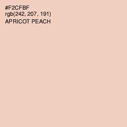 #F2CFBF - Apricot Peach Color Image