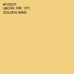 #F2D07F - Golden Sand Color Image