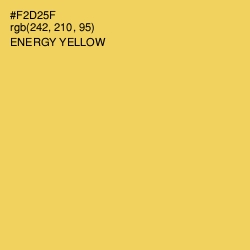 #F2D25F - Energy Yellow Color Image