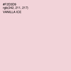 #F2D3D9 - Vanilla Ice Color Image