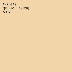 #F2D6A9 - Maize Color Image