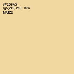 #F2D8A3 - Maize Color Image