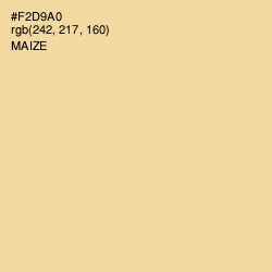 #F2D9A0 - Maize Color Image