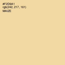 #F2D9A1 - Maize Color Image