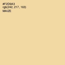 #F2D9A3 - Maize Color Image