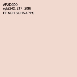 #F2D9D0 - Peach Schnapps Color Image