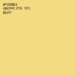 #F2DB83 - Buff Color Image