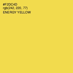 #F2DC4D - Energy Yellow Color Image