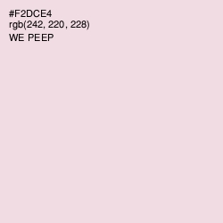 #F2DCE4 - We Peep Color Image