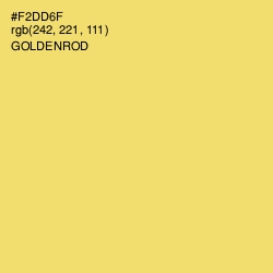#F2DD6F - Goldenrod Color Image