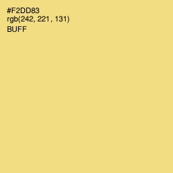 #F2DD83 - Buff Color Image