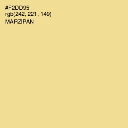 #F2DD95 - Marzipan Color Image