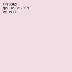 #F2DDE3 - We Peep Color Image