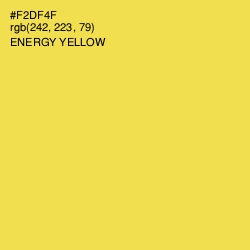 #F2DF4F - Energy Yellow Color Image