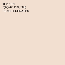 #F2DFD0 - Peach Schnapps Color Image