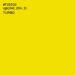 #F2E002 - Turbo Color Image