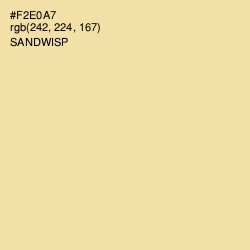 #F2E0A7 - Sandwisp Color Image
