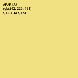 #F2E183 - Sahara Sand Color Image