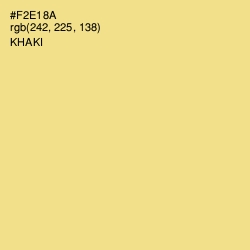 #F2E18A - Khaki Color Image