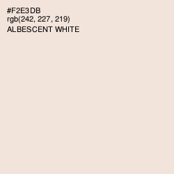 #F2E3DB - Albescent White Color Image