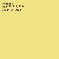 #F2E484 - Sahara Sand Color Image