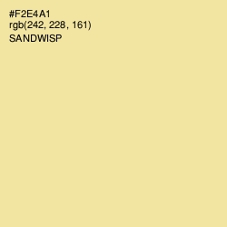 #F2E4A1 - Sandwisp Color Image