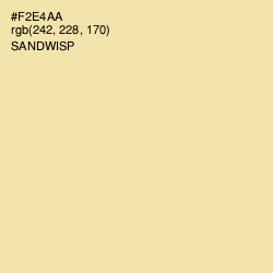 #F2E4AA - Sandwisp Color Image