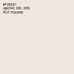 #F2E6E1 - Pot Pourri Color Image
