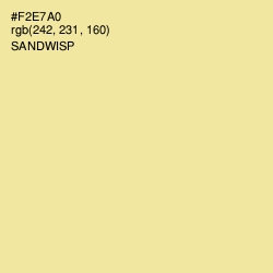 #F2E7A0 - Sandwisp Color Image