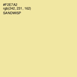 #F2E7A2 - Sandwisp Color Image