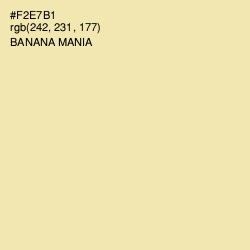 #F2E7B1 - Banana Mania Color Image