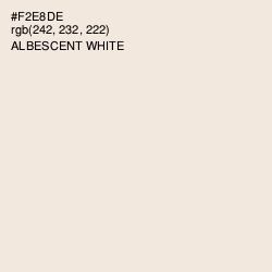 #F2E8DE - Albescent White Color Image