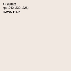 #F2E8E2 - Dawn Pink Color Image