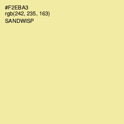 #F2EBA3 - Sandwisp Color Image