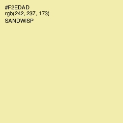 #F2EDAD - Sandwisp Color Image