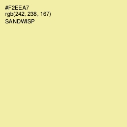 #F2EEA7 - Sandwisp Color Image