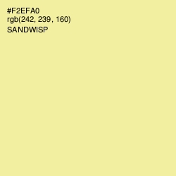 #F2EFA0 - Sandwisp Color Image