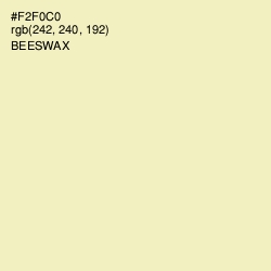 #F2F0C0 - Beeswax Color Image