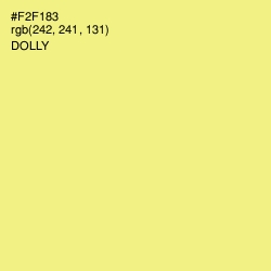 #F2F183 - Dolly Color Image