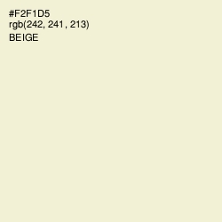 #F2F1D5 - Beige Color Image