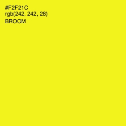 #F2F21C - Broom Color Image