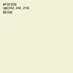 #F2F2D8 - Beige Color Image