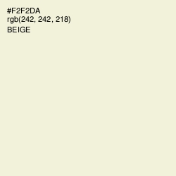 #F2F2DA - Beige Color Image
